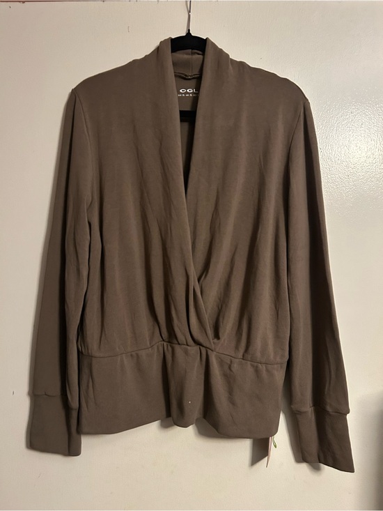 OGL Tops - OGL Brown V-Neck Pullover Top